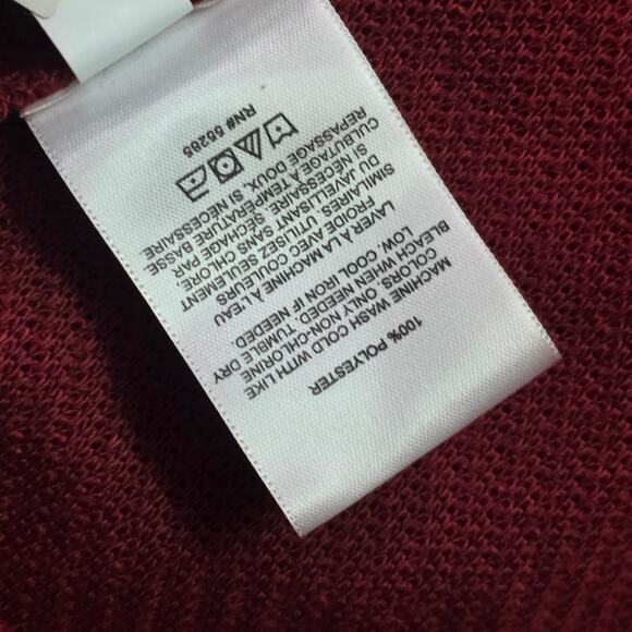 Express Cardigan Sweater Women’s XS Burgundy Shawl Collar Longline - Picture 8 of 8